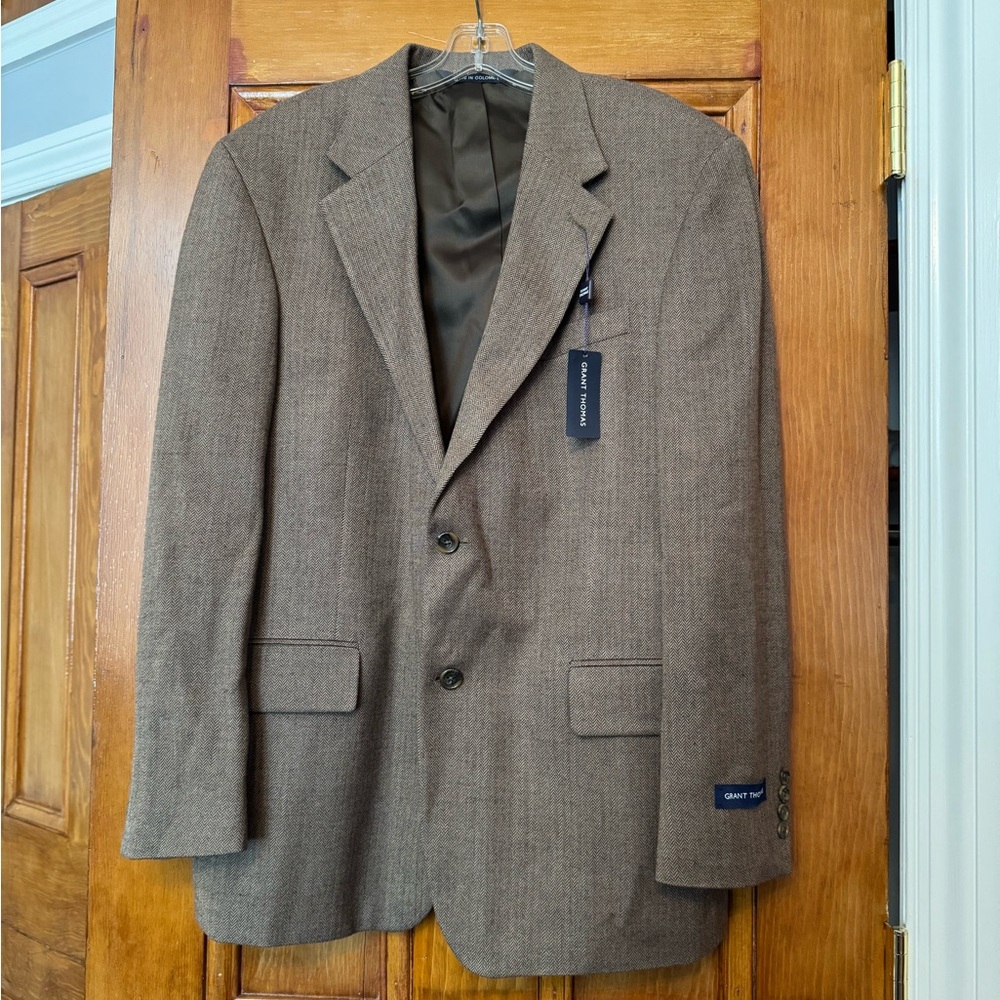 Vintage with tags grant Thomas houndstooth jacket